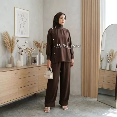 Taleta Setelan/Kemeja Atasan Wanita/Fashion Wanita Cassua